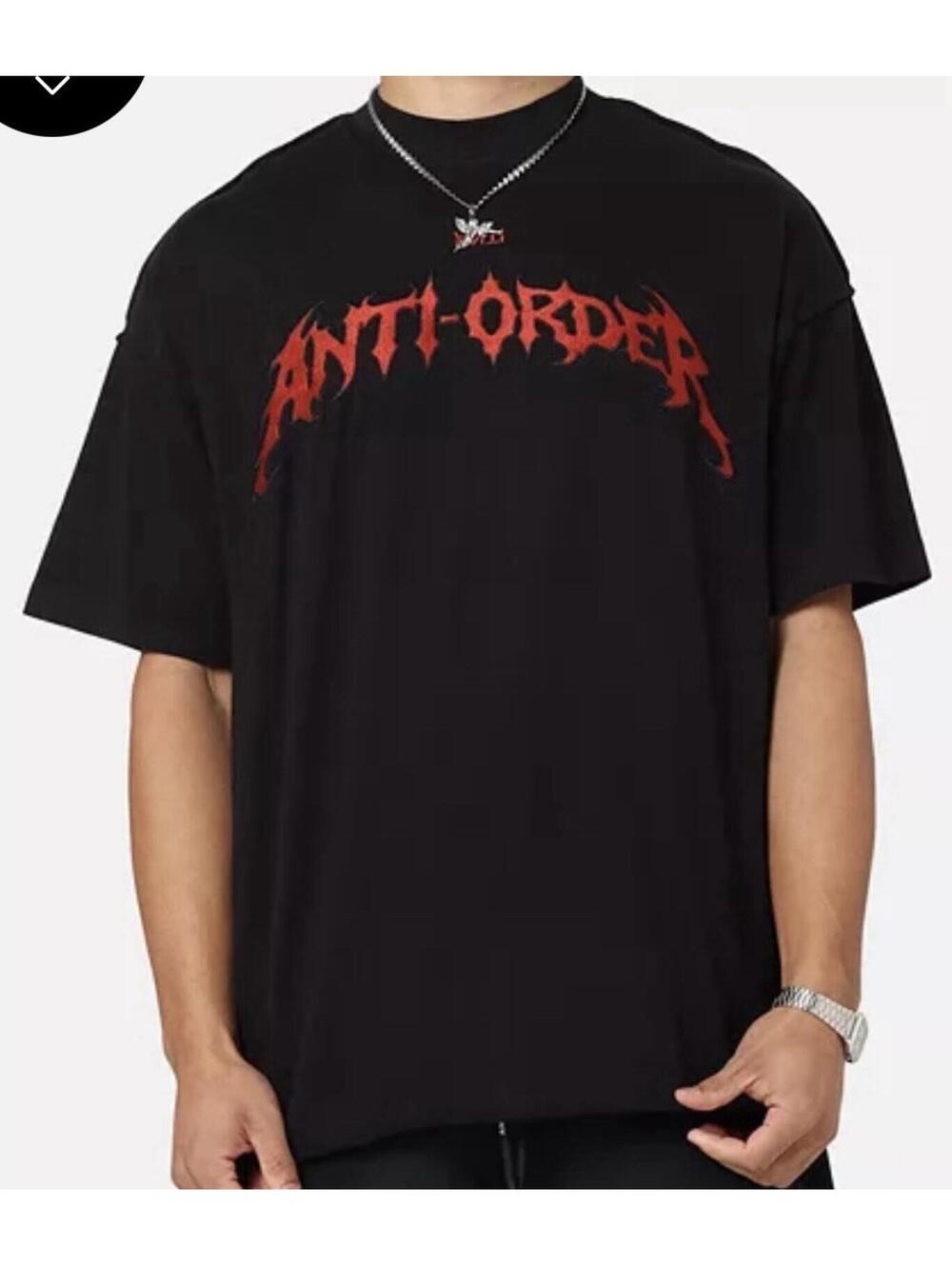 NWT Men's THE ANTI-ORDER Short Sleeve MOSH NON SEAM TEE Black XL Sold out